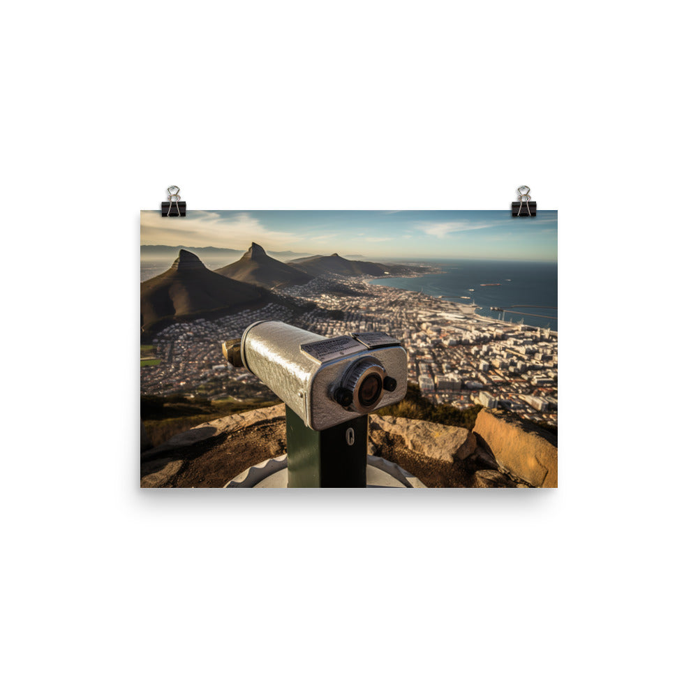 The Iconic View of Cape Town from Signal Hill photo paper poster - Posterfy.AI