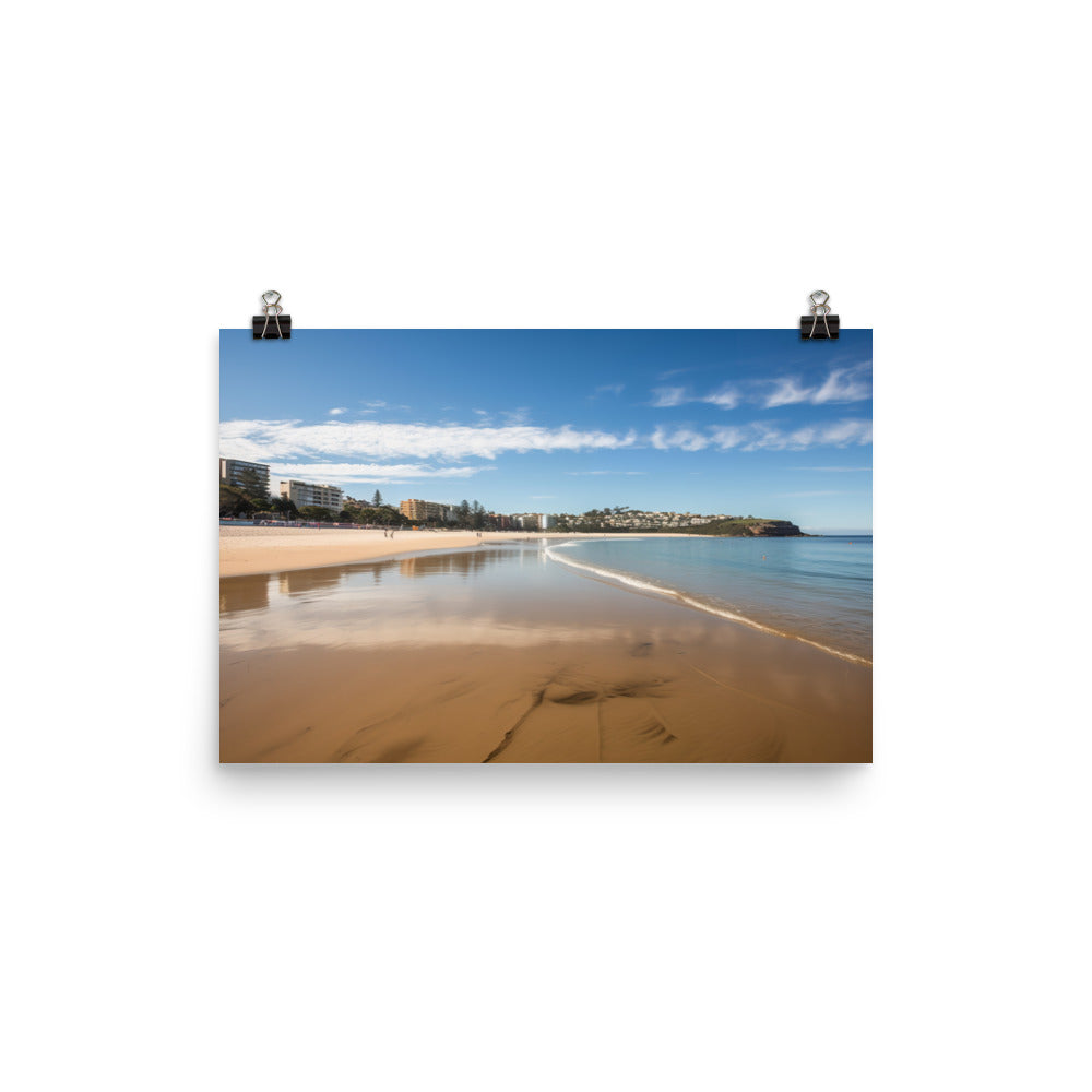 Manly Beach photo paper poster - Posterfy.AI