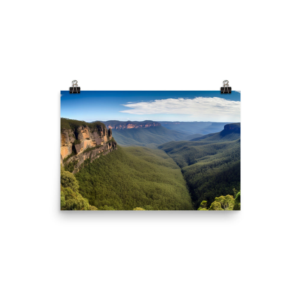 Blue Mountains National Park photo paper poster - Posterfy.AI