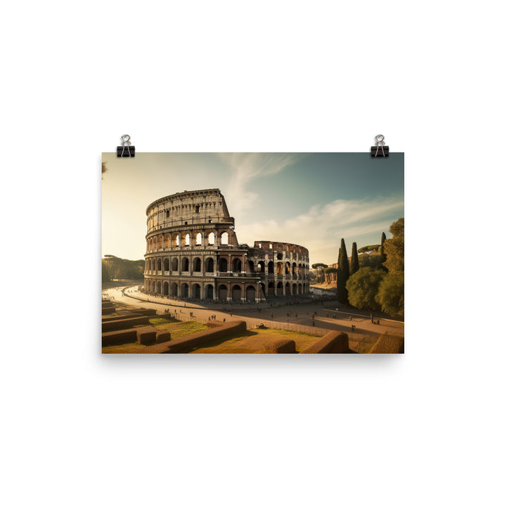 Discovering Romes Ancient Wonders photo paper poster - Posterfy.AI