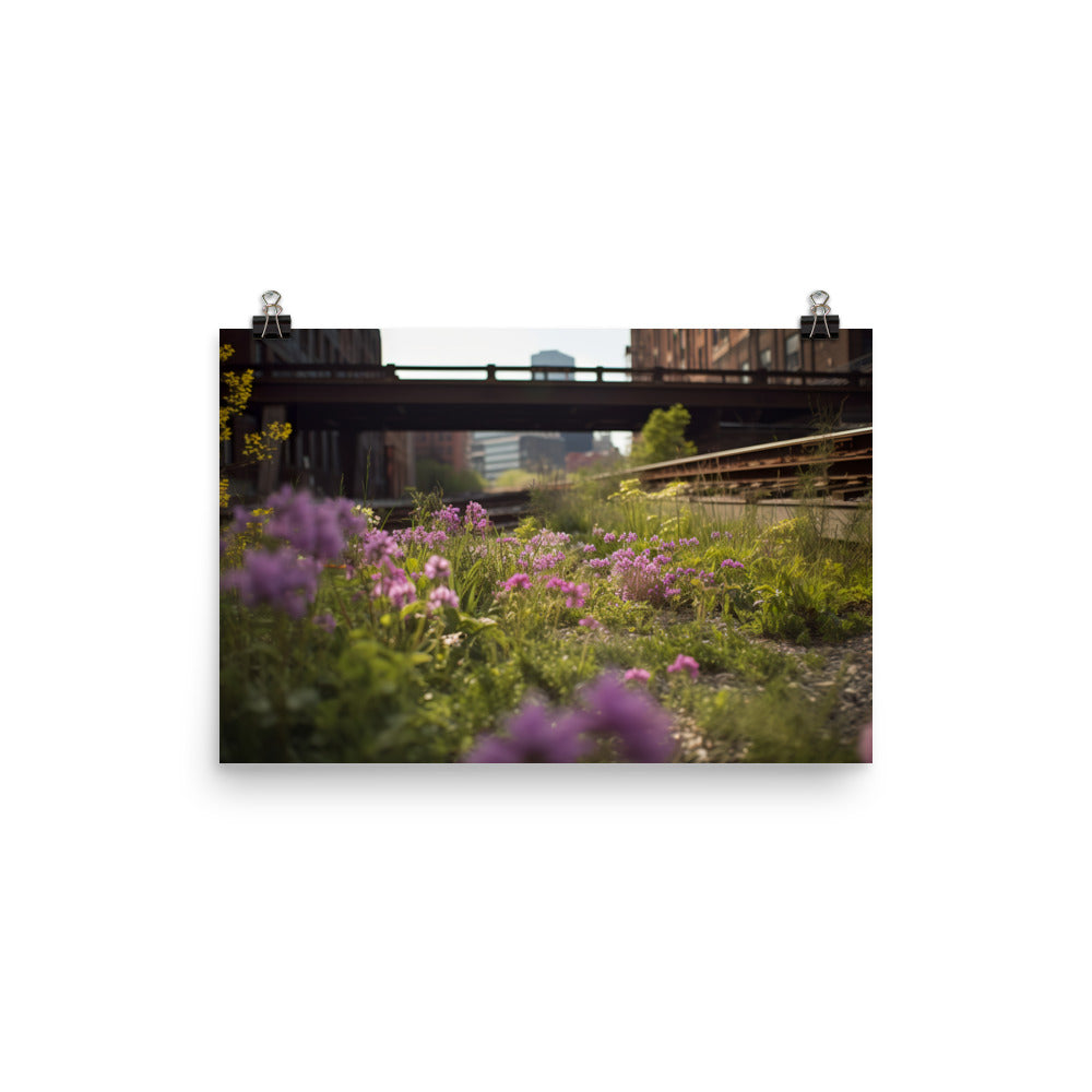 The Beauty of New Yorks Urban Nature photo paper poster - Posterfy.AI