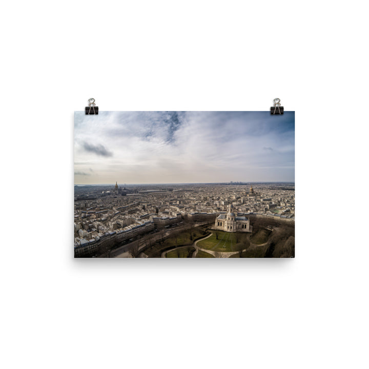 Sacr Cur Basilica - A Stunning View of Paris photo paper poster - Posterfy.AI