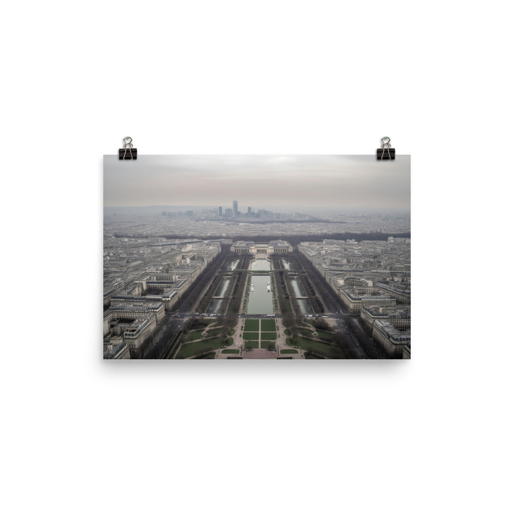 From the Top of the Eiffel Tower photo paper poster - Posterfy.AI