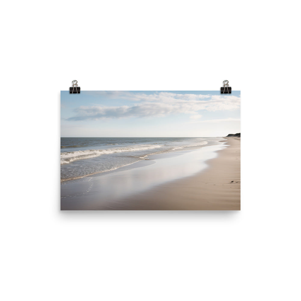 The Tranquil Beach photo paper poster - Posterfy.AI