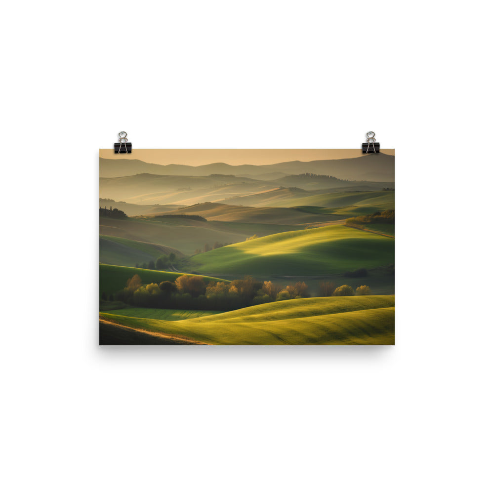 The Rolling Hills photo paper poster - Posterfy.AI