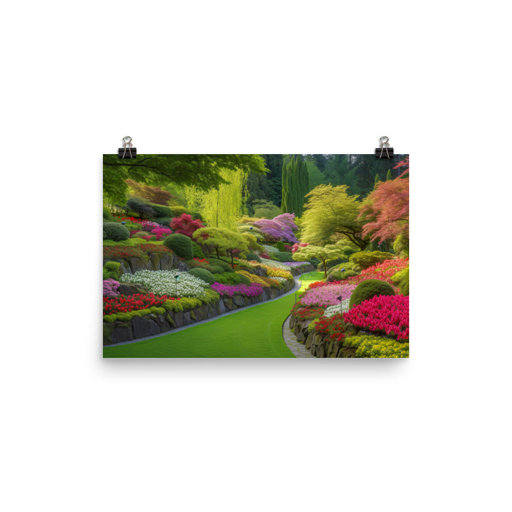 The Colorful Gardens photo paper poster - Posterfy.AI