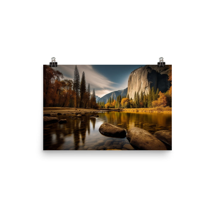 Majestic Yosemite National Park photo paper poster - Posterfy.AI