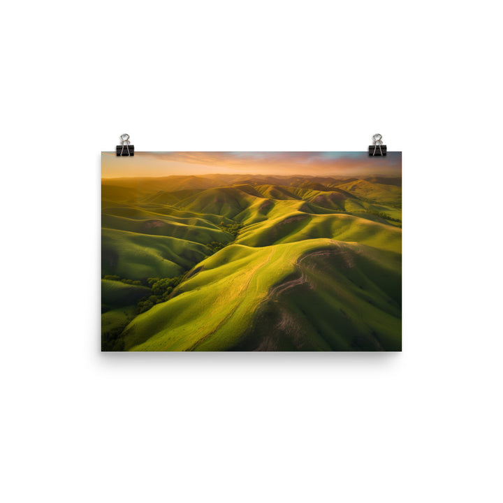 Gorgeous Rolling Hills photo paper poster - Posterfy.AI