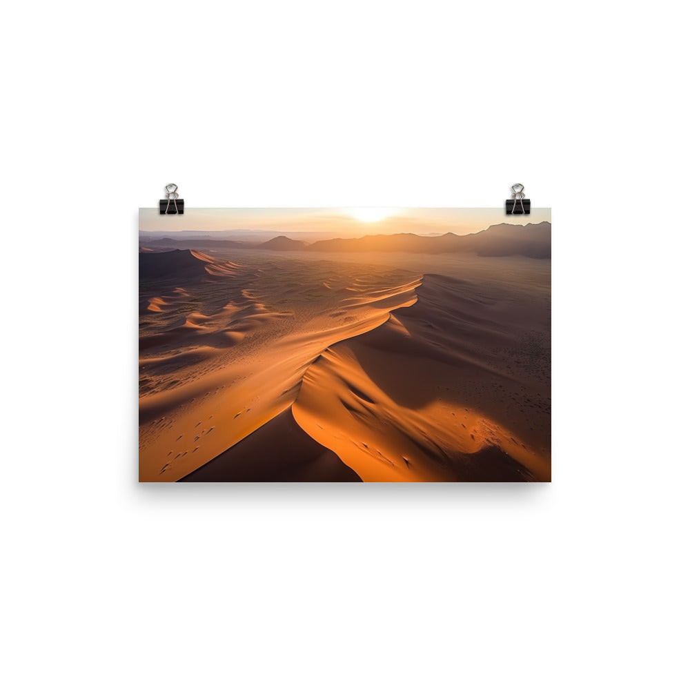Breathtaking Desert Vistas photo paper poster - Posterfy.AI