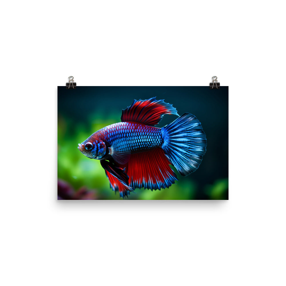 Stunning Betta Fish Photo paper poster - Posterfy.AI
