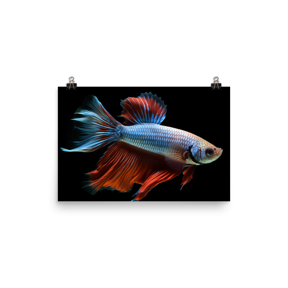 The Graceful Betta Photo paper poster - Posterfy.AI