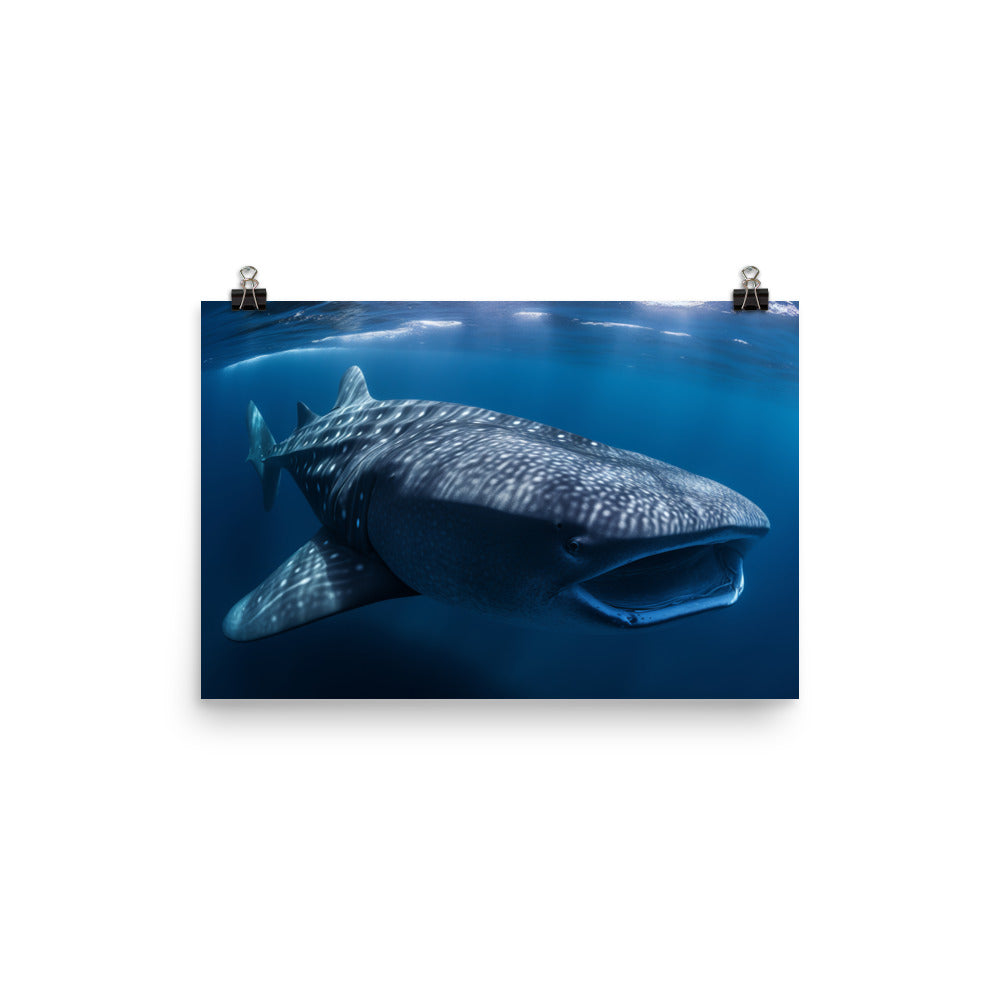 Witness the Majesty of the Worlds Largest Fish Photo paper poster - Posterfy.AI