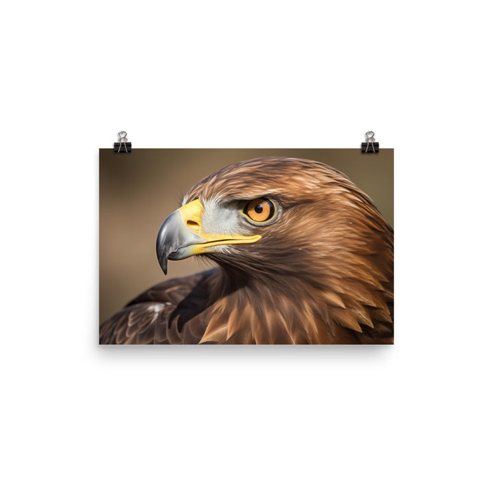 Stunning Close-Up portrait of a Golden Eagle Photo paper poster - Posterfy.AI