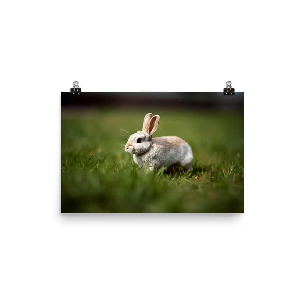 Mini Rex Bunny - Ready to Play photo paper poster - Posterfy.AI