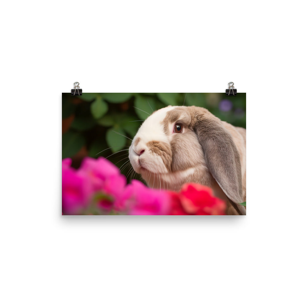 Majestic French Lop photo paper poster - Posterfy.AI