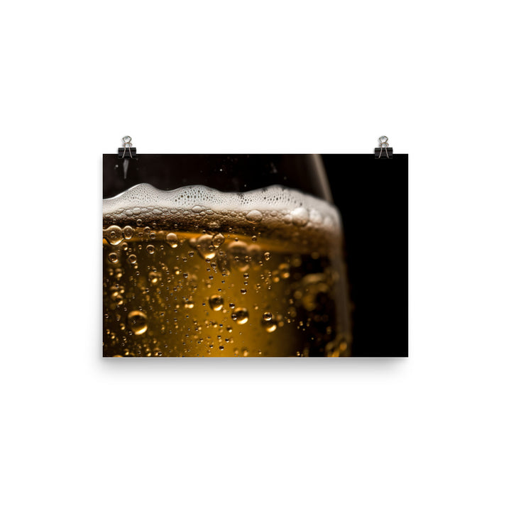 Icy cold Pilsner photo paper poster - Posterfy.AI