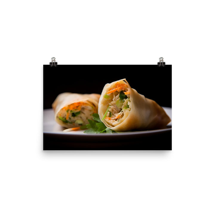 Spring Rolls 春卷 photo paper poster - Posterfy.AI