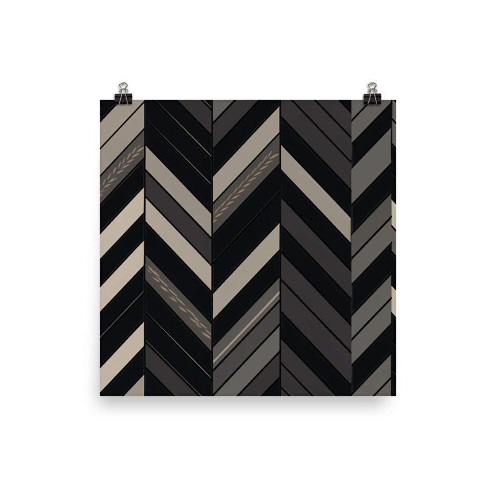 Herringbone Pattern photo paper poster - Posterfy.AI