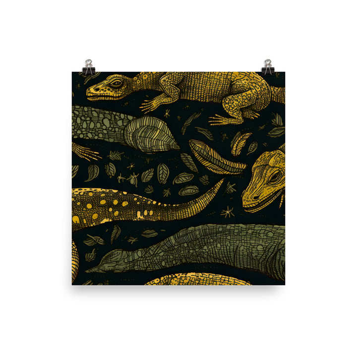 Reptile Pattern photo paper poster - Posterfy.AI