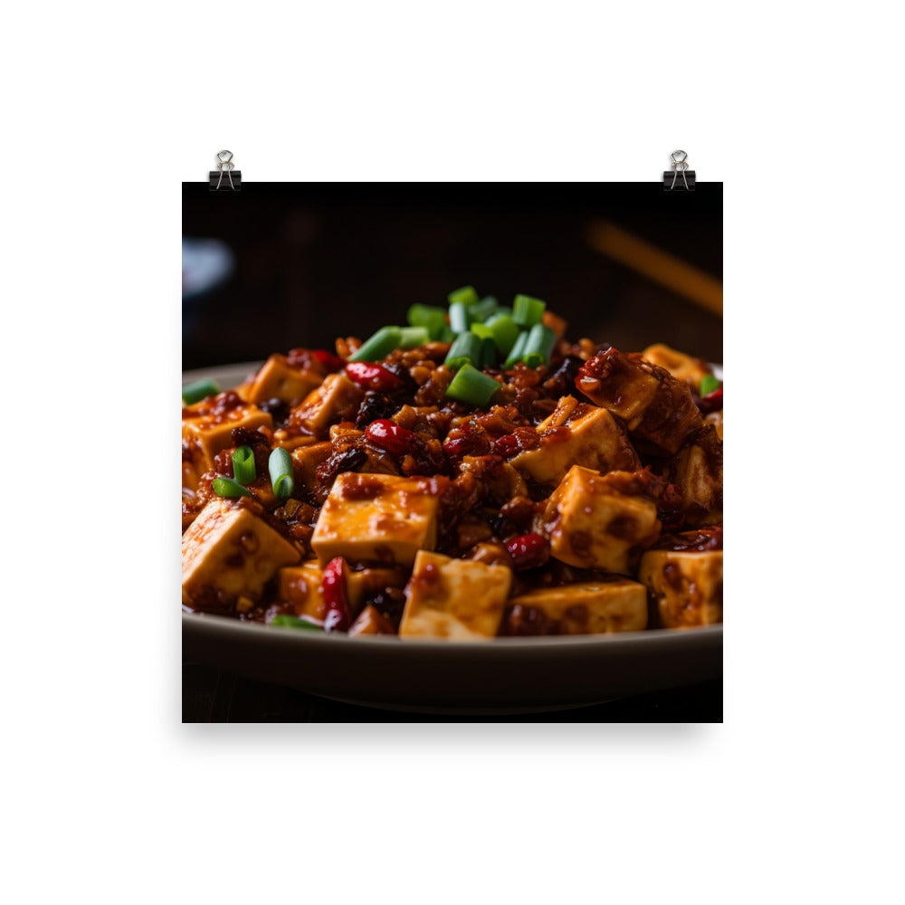 Mapo Tofu 麻婆豆腐 photo paper poster - Posterfy.AI