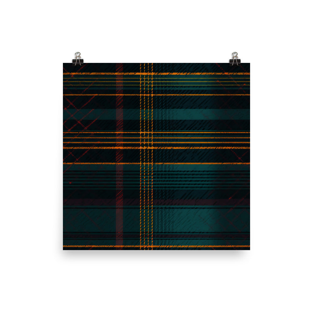 Tartan Pattern photo paper poster - Posterfy.AI