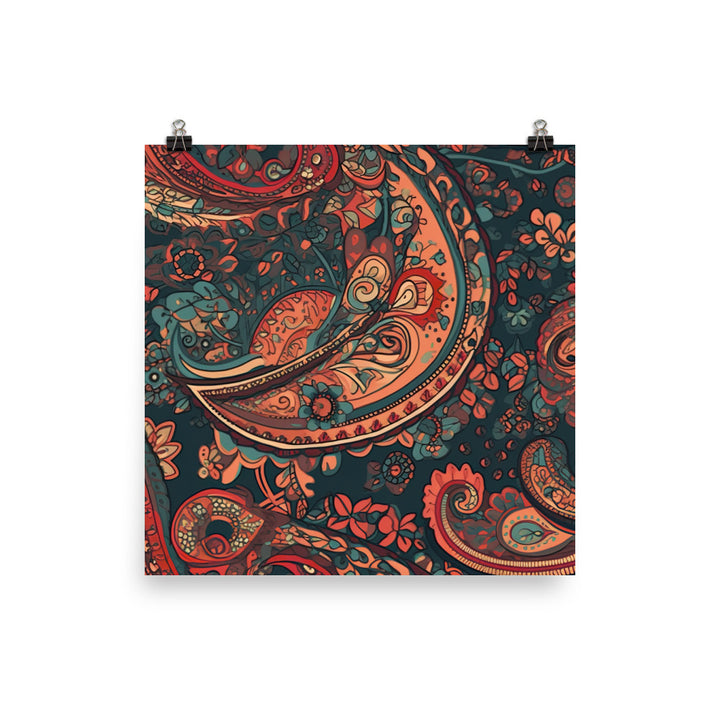 Paisley Pattern photo paper poster - Posterfy.AI