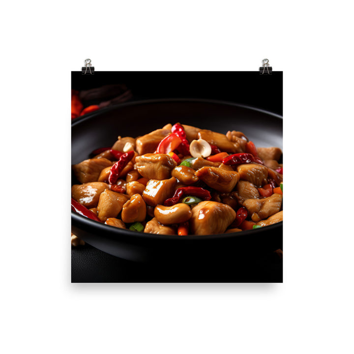 Kung Pao Chicken 宮保雞丁 photo paper poster - Posterfy.AI