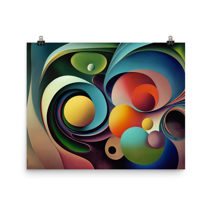 Swirl colorful abstract photo paper poster - Posterfy.AI