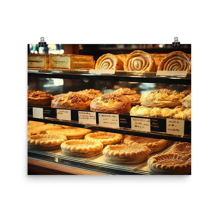 Freshly baked meat pies photo paper poster - Posterfy.AI