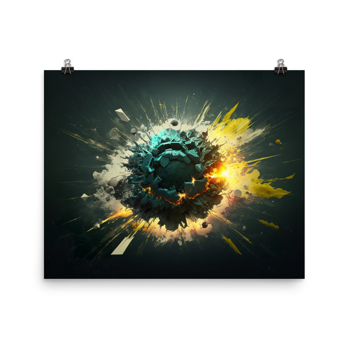 Explosion photo paper poster - Posterfy.AI