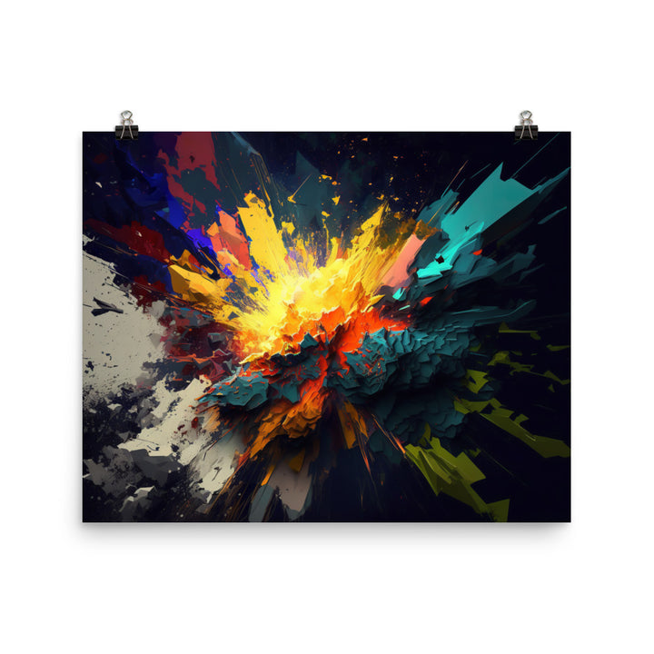 Explosion photo paper poster - Posterfy.AI