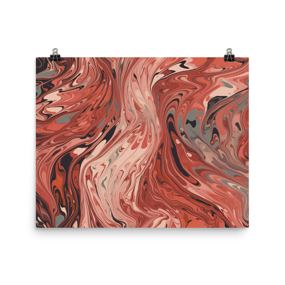 Marbled Pattern photo paper poster - Posterfy.AI