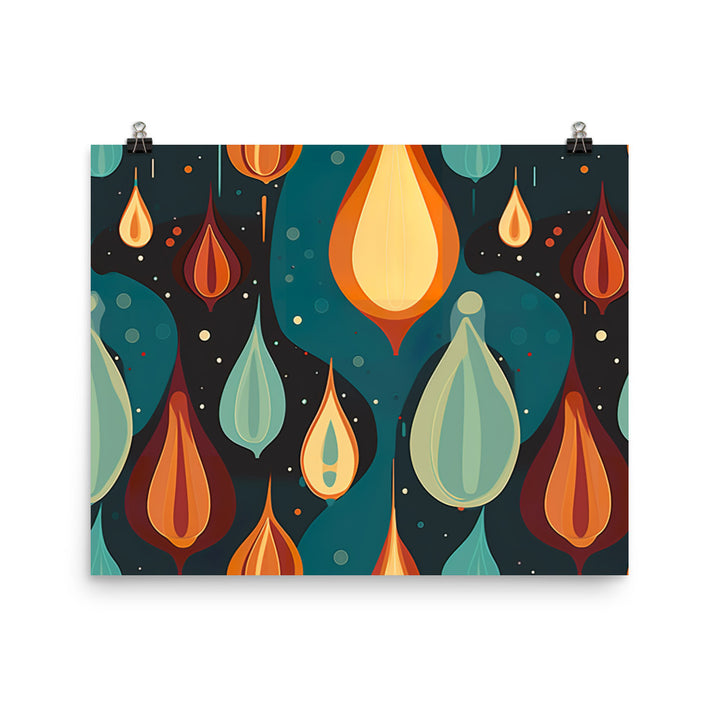 Droplet Pattern photo paper poster - Posterfy.AI