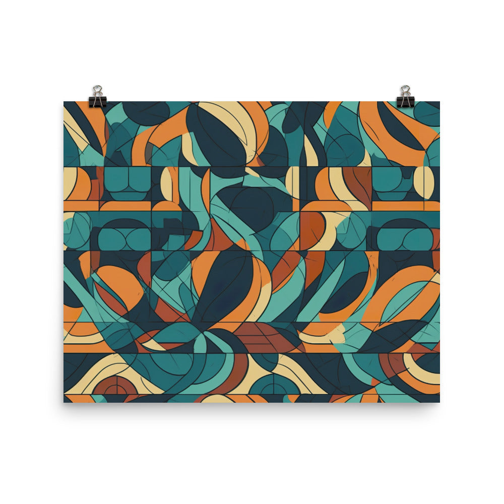 Blend Pattern photo paper poster - Posterfy.AI