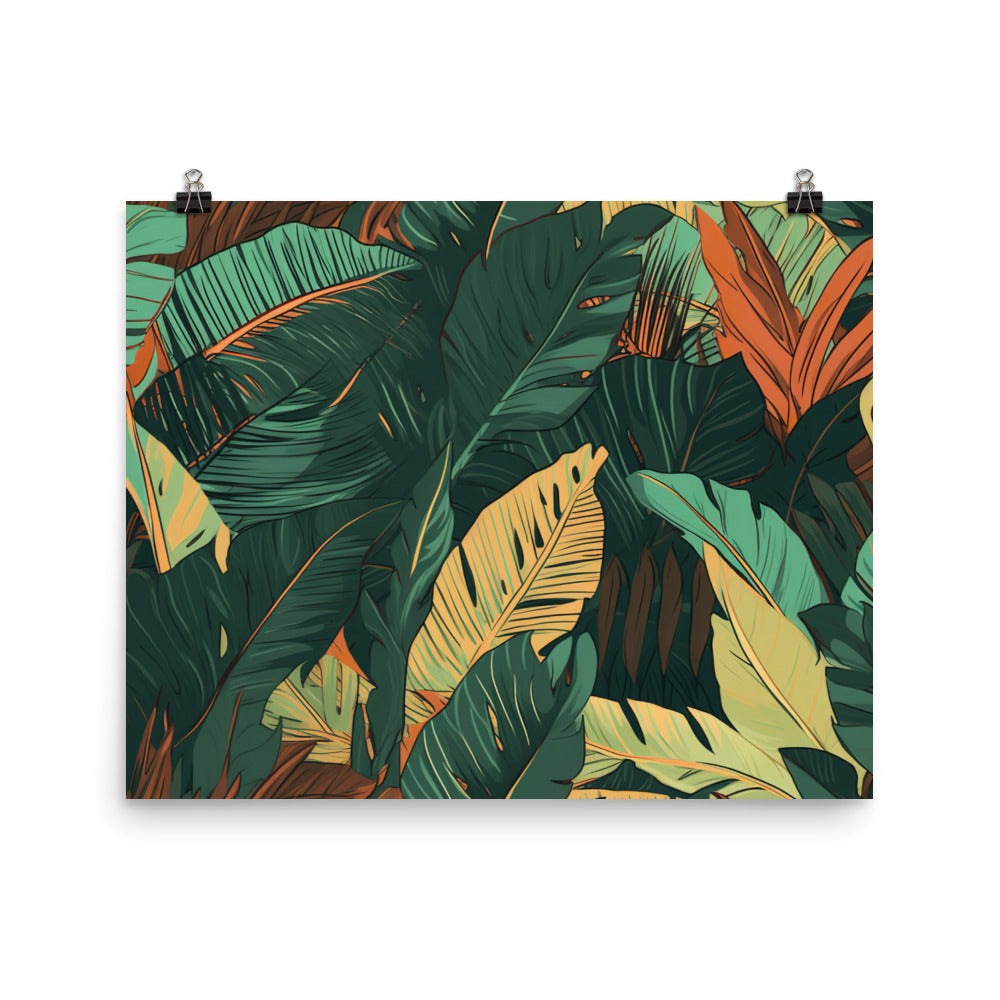 Tropical Pattern photo paper poster - Posterfy.AI