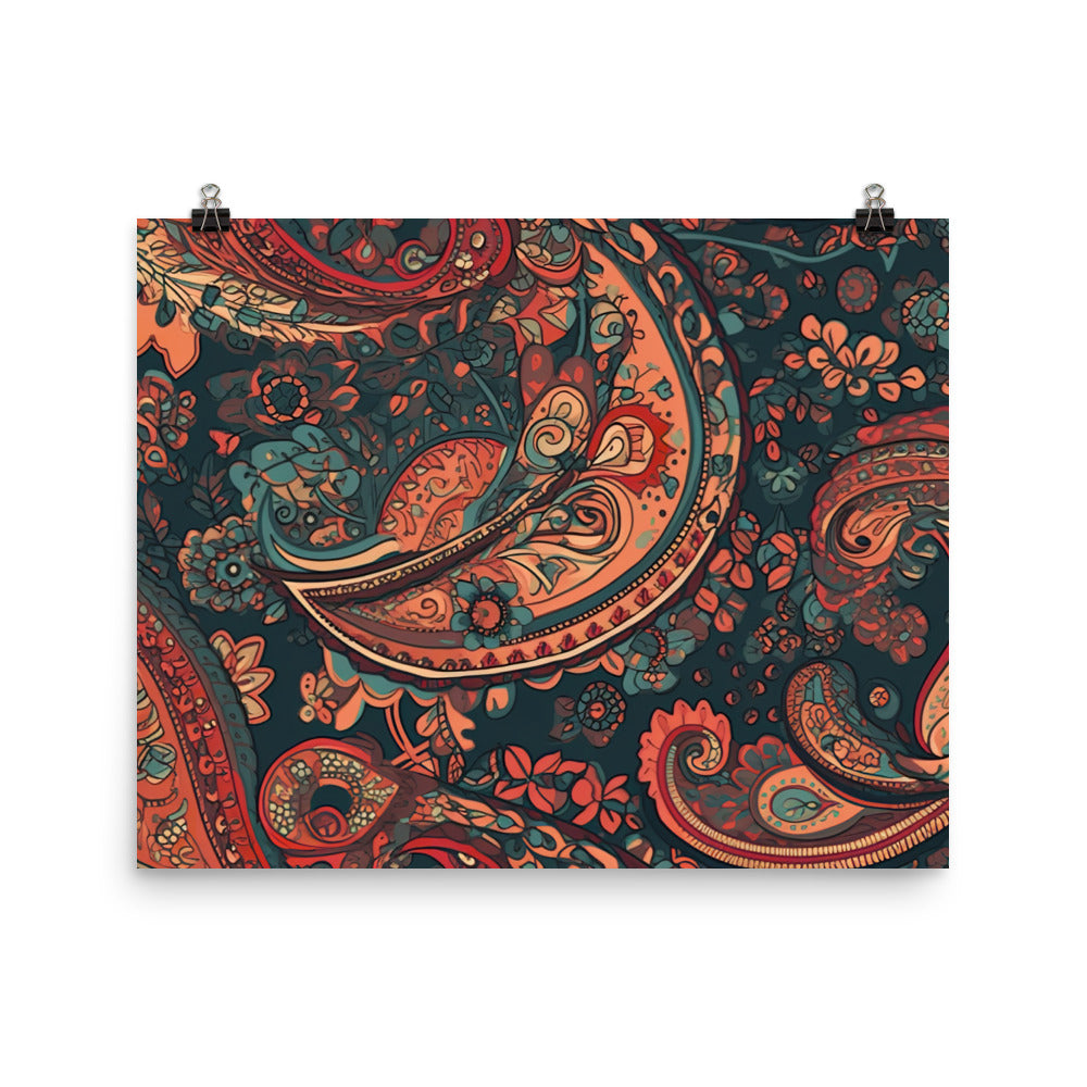 Paisley Pattern photo paper poster - Posterfy.AI