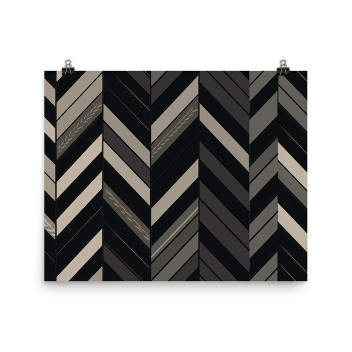 Herringbone Pattern photo paper poster - Posterfy.AI