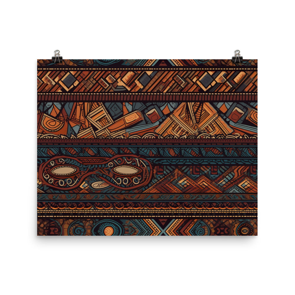 Ethnic Pattern photo paper poster - Posterfy.AI