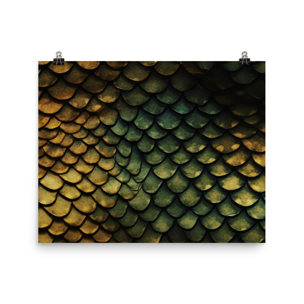 Reptile scales Pattern photo paper poster - Posterfy.AI