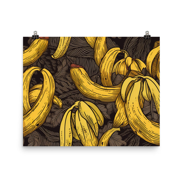 Bananas Pattern photo paper poster - Posterfy.AI