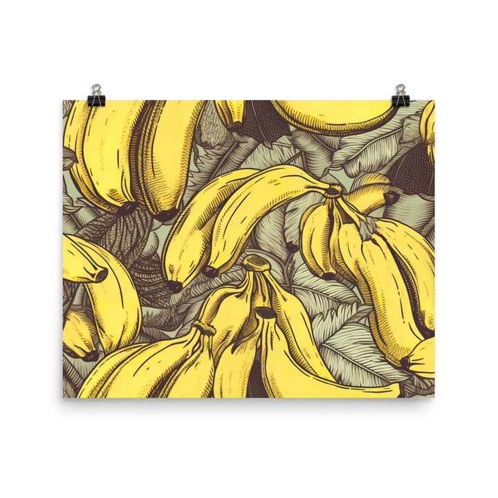 Bananas Pattern photo paper poster - Posterfy.AI
