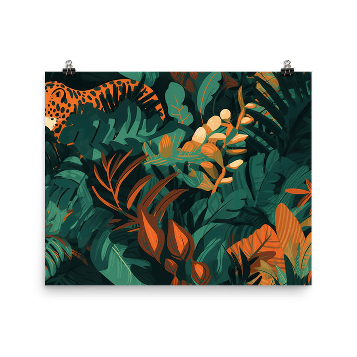 Jungle Pattern photo paper poster - Posterfy.AI