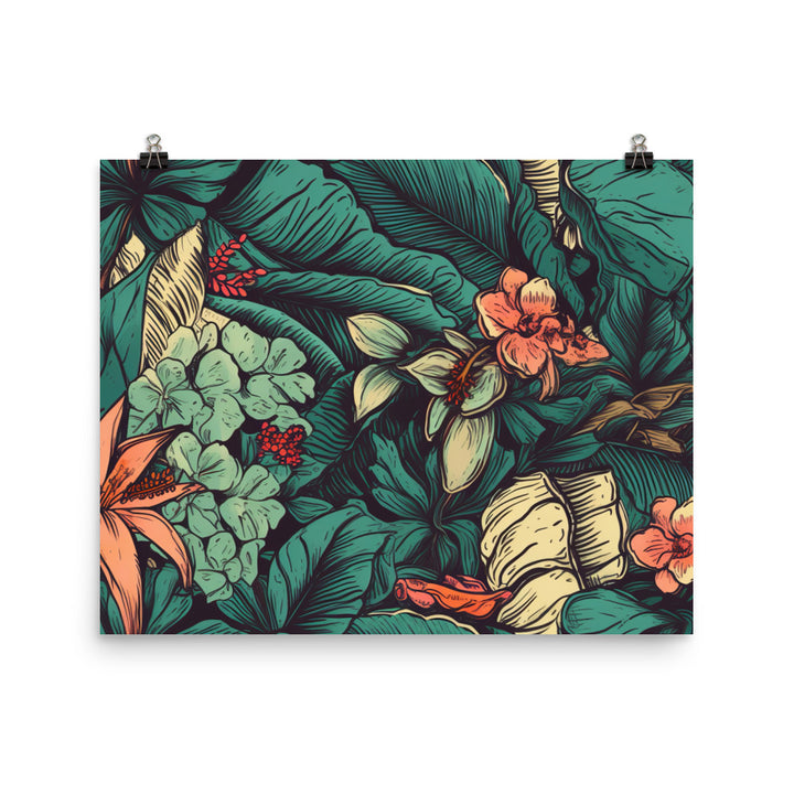 Tropical Pattern photo paper poster - Posterfy.AI