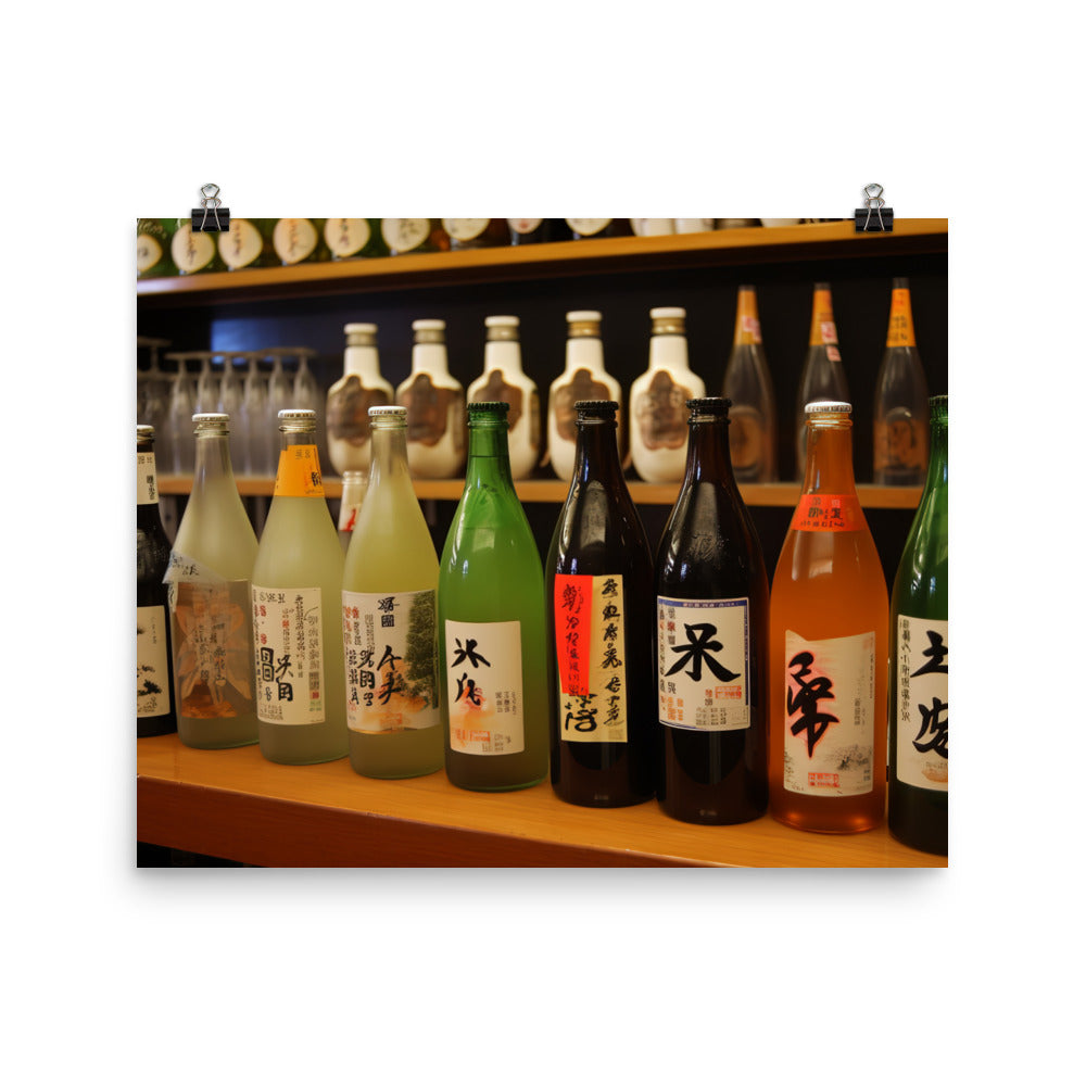 Sake Tasting in Tokyo photo paper poster - Posterfy.AI