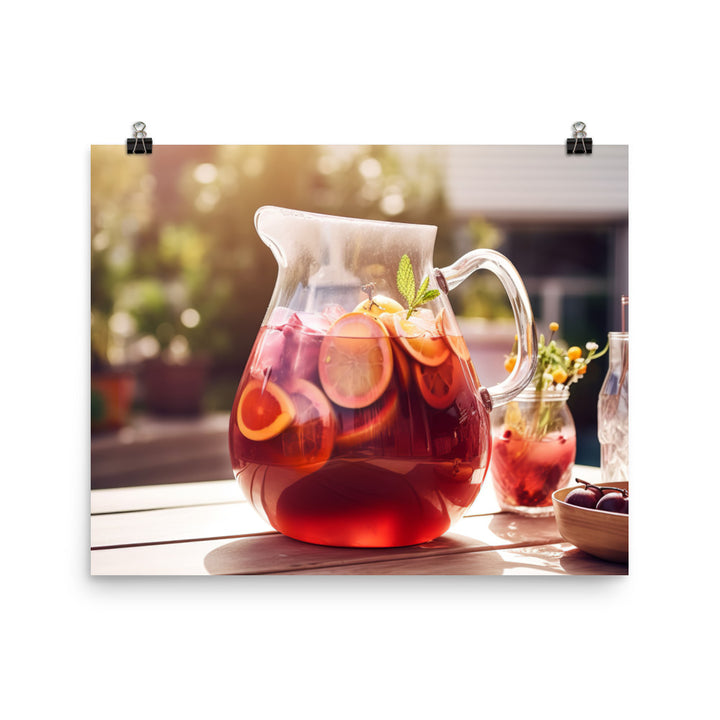 Sangria Soire photo paper poster - Posterfy.AI