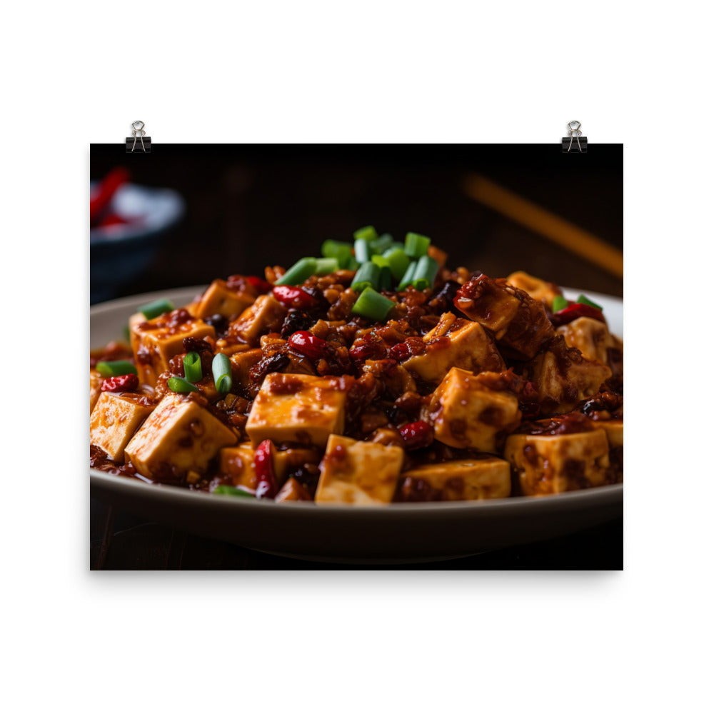 Mapo Tofu 麻婆豆腐 photo paper poster - Posterfy.AI