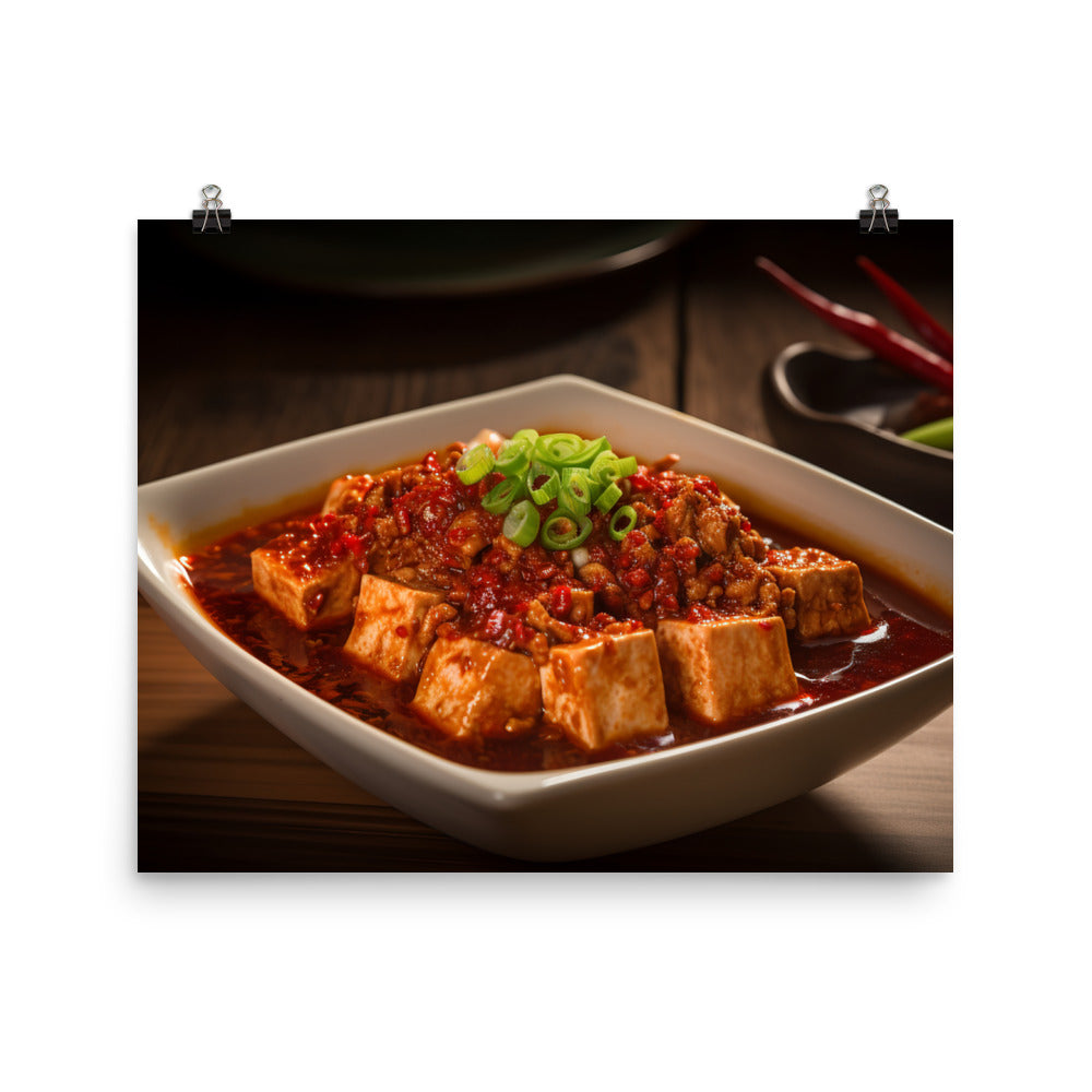 Mapo Tofu 麻婆豆腐 photo paper poster - Posterfy.AI