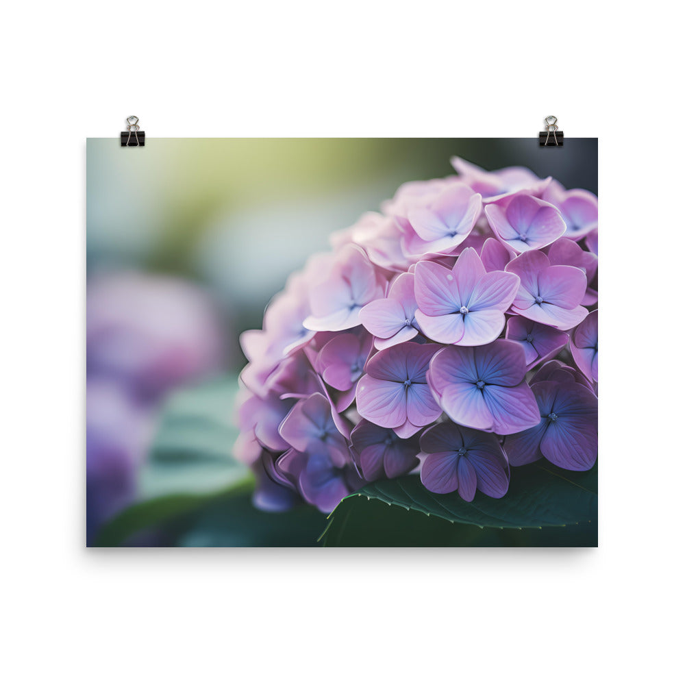 Soft and Dreamy Hydrangea photo paper poster - Posterfy.AI