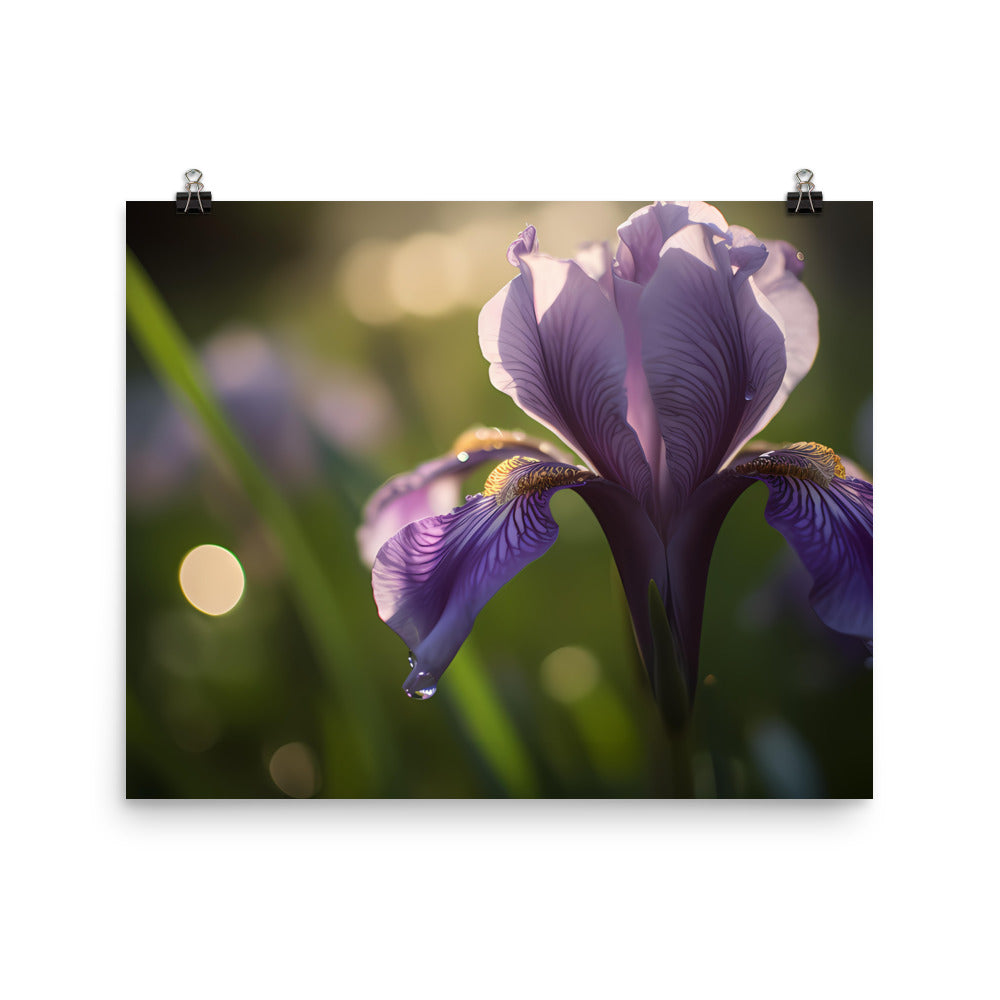 Purple Majesty botanical photo paper poster - Posterfy.AI