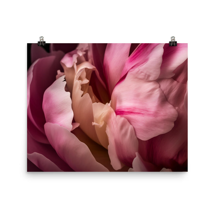 Capturing the Peony Petals photo paper poster - Posterfy.AI